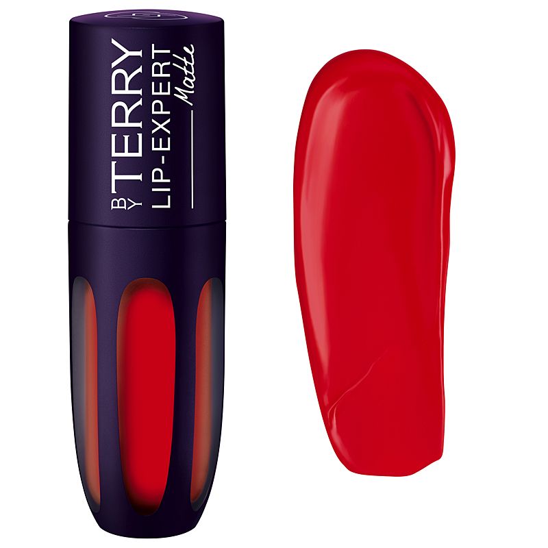 By Terry Lip-Expert Matte Liquid Lipstick 4 ml, 8 - Red Shot showing tube and color swatch