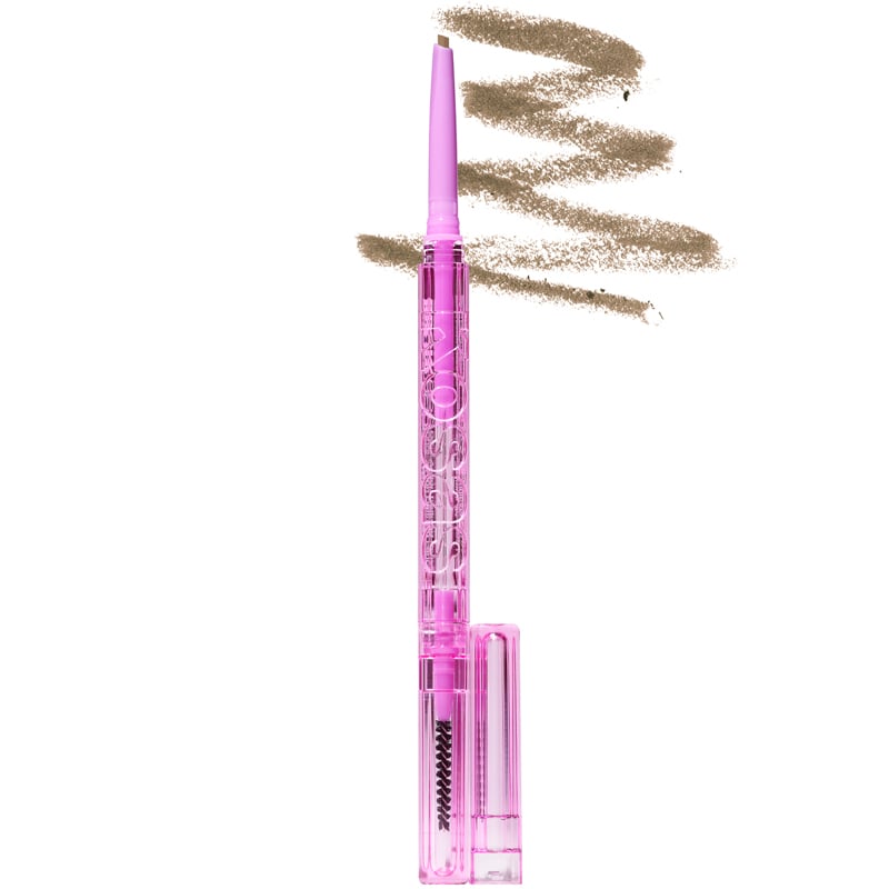 Kosas Cosmetics Brow Pop Dual-Action Defining Pencil (Taupe, 0.08 g) with color smear