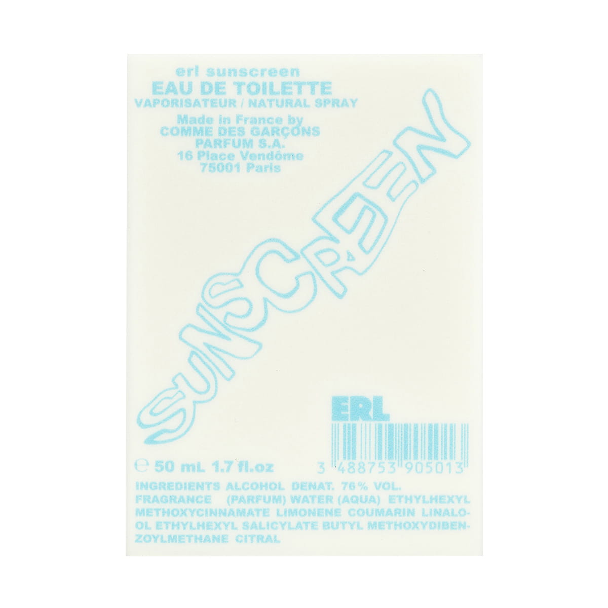 Comme des Garcons ERL Sunscreen Eau de Toilette – Beautyhabit