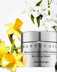 Chantecaille Bio Lifting Mask+ 50 ml - lifestyle photo of product with plants