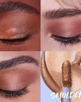 Kosas Cosmetics 10-Second Eye Gel Watercolor – Smolder on different skin tones