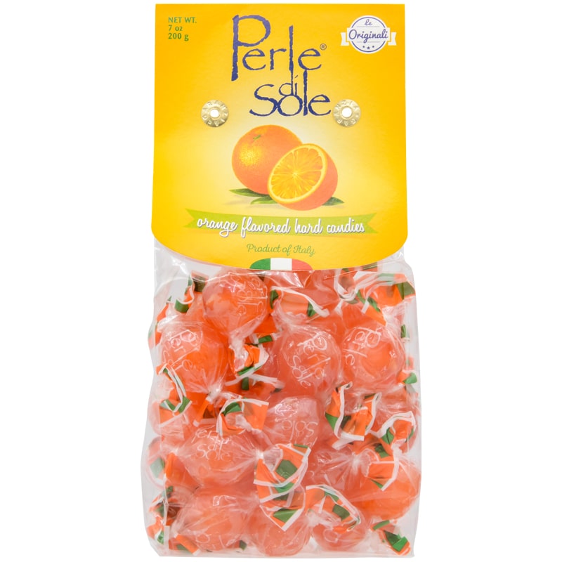 Orange Flavored Hard Candies - Perle di Sole
