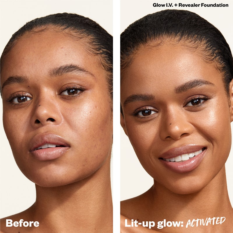 Kosas Glow I.V. Vitamin-Infused Skin Enhancer - Awaken - before and after photo