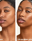 Kosas Glow I.V. Vitamin-Infused Skin Enhancer - Recharge - Before and after photo