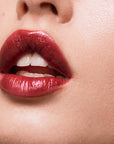 Pley Beauty Lust + Found Glossy Lip Lacquer - Model shown with product applied