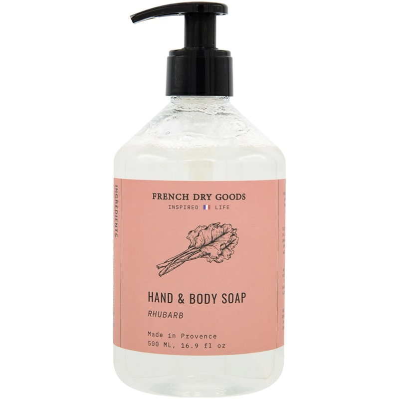 French Dry Goods Hand &amp; Body Soap – Rhubarb (500 ml) 