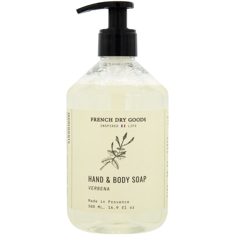 French Dry Goods Hand & Body Soap – Verbena (500 ml) 