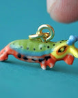 Camp Hollow Exotic Trail of Treasures Charm & Bracelet Set - Peacock Mantis Shrimp Charm 