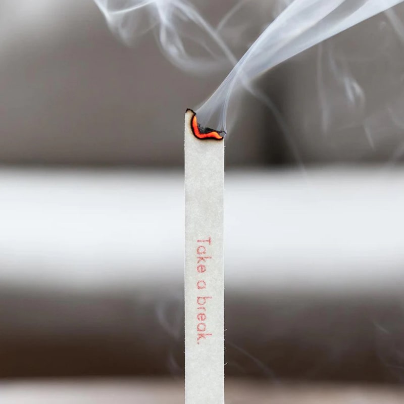 Kunjudo Washi Paper Incense Strips - Smoky Comfort - incense paper burning
