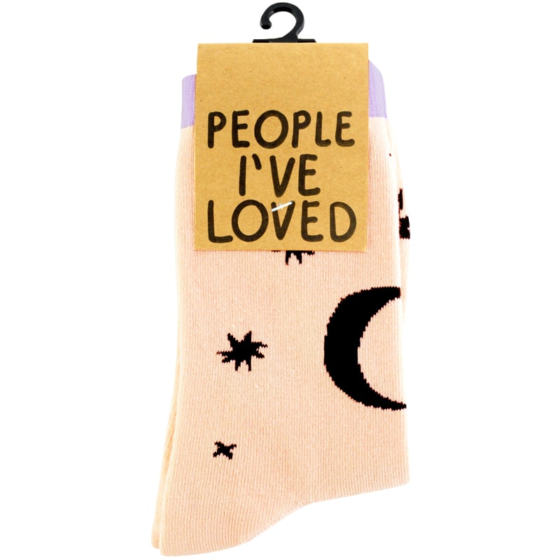 People I&#39;ve Loved Lunar Landscape Socks - Product shown in packaging