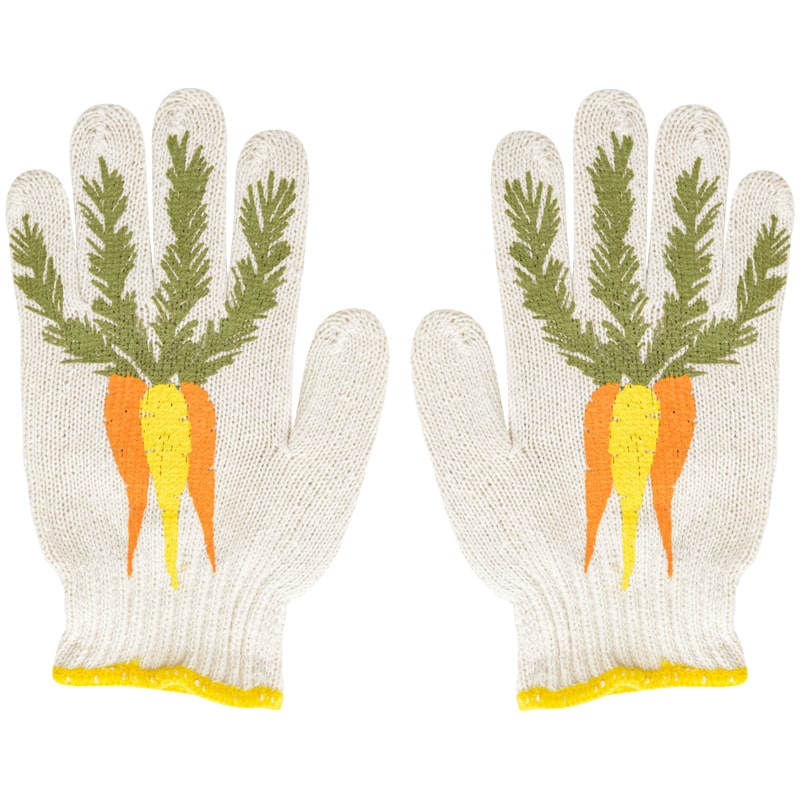 Carrot Gardening Gloves