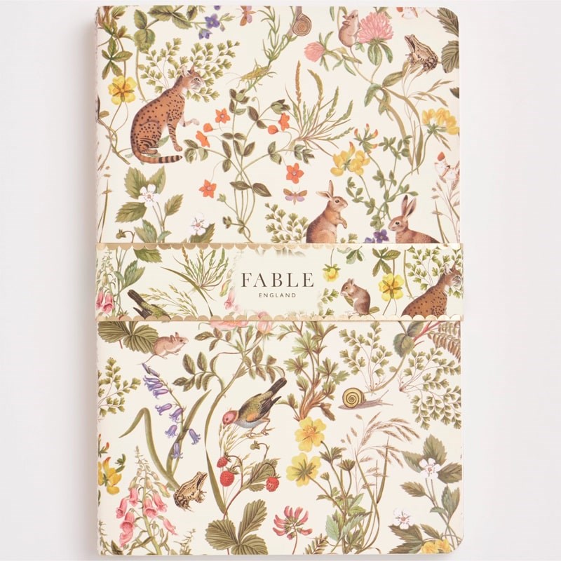 Fable England Meadow Creatures Notebooks - Product shown on white background