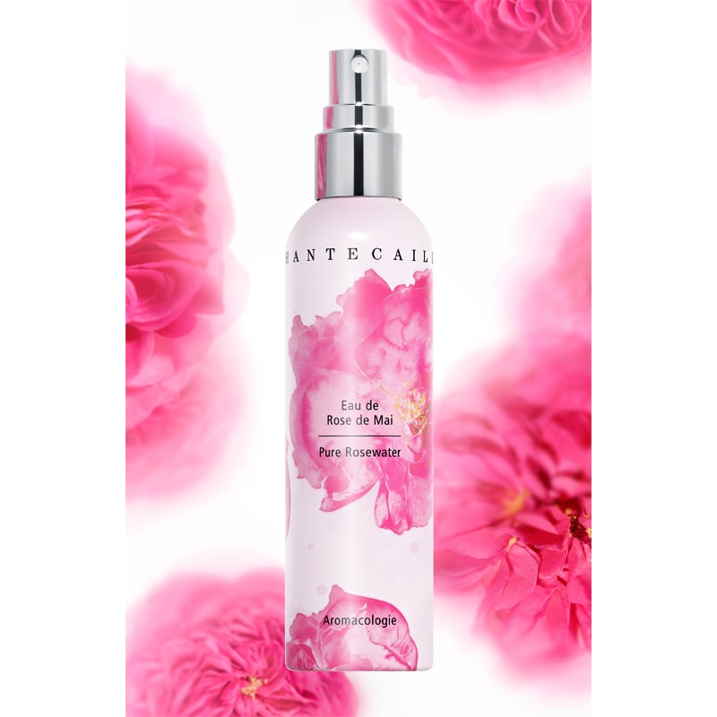 Chantecaille Pure Rosewater Limited Edition 2024 - product shown with roses and cap off