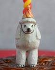 Camp Hollow Poodle Cake Topper - front close up view of cake topper