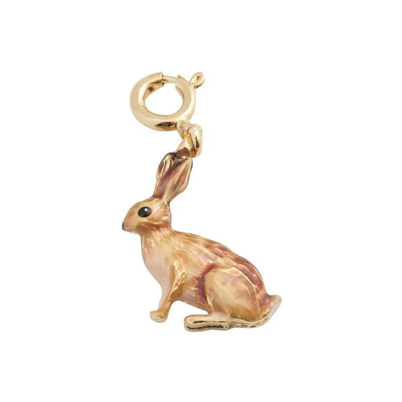 Fable England Enamel Bobtail Rabbit Charm