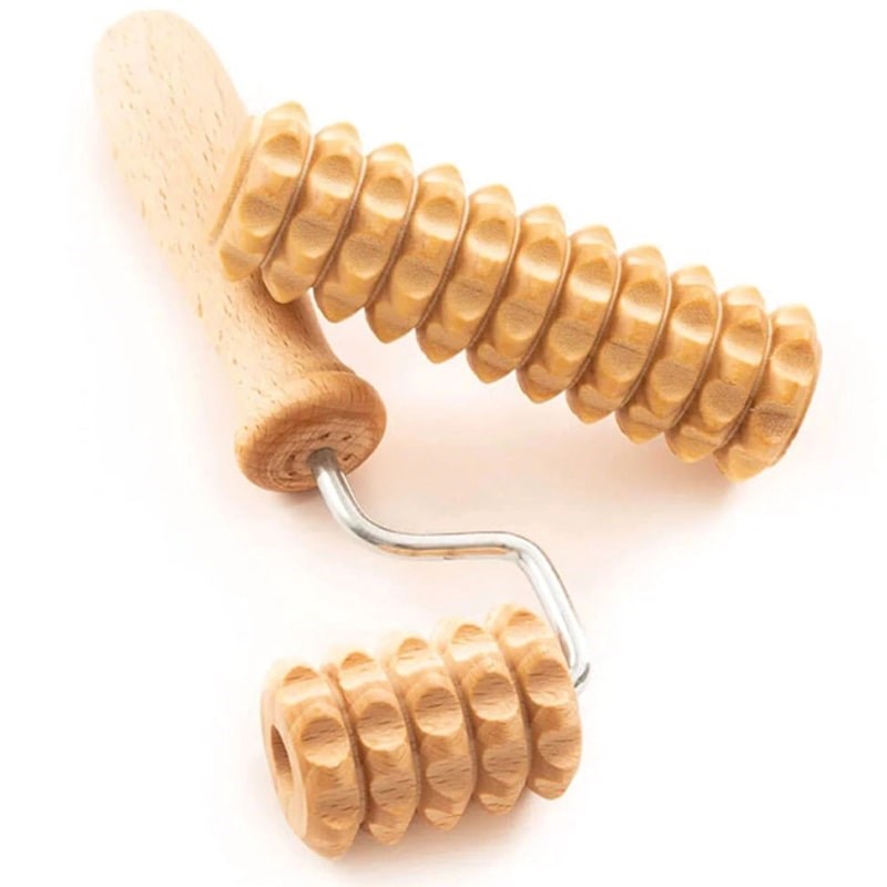 Tuuli Wooden Body Massage Set Derma Roller – Beautyhabit