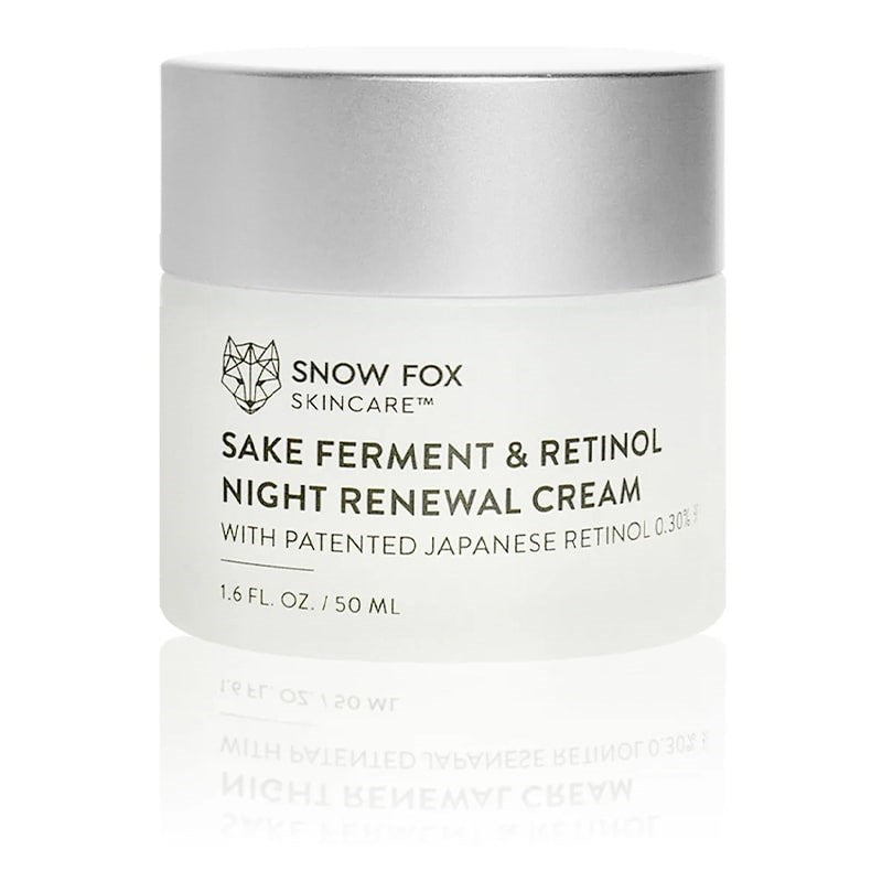 Snow Fox Skincare Sake Ferment & Retinol Night Renewal Cream