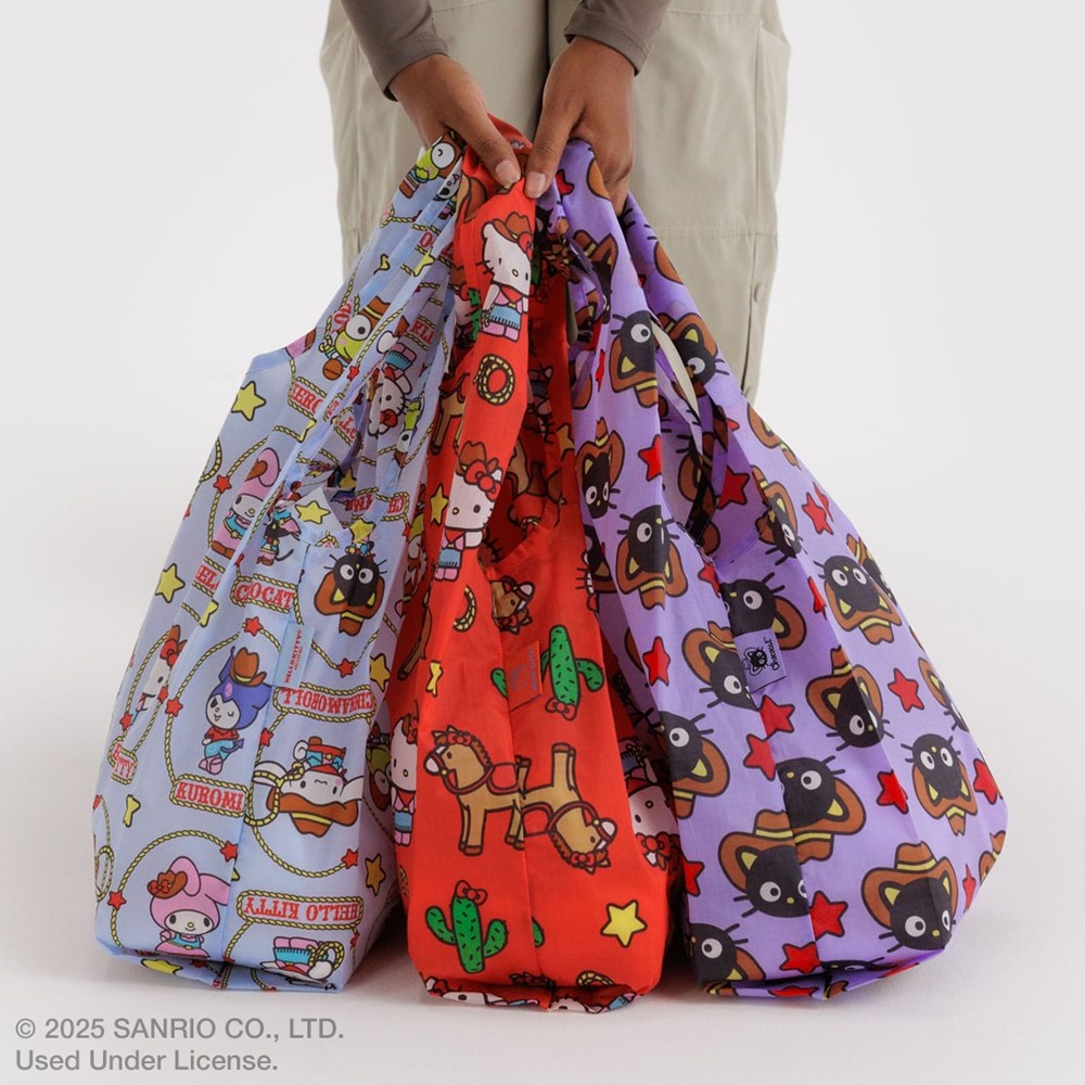 BAGGU ハローキティ＆フレンズ Stangard Baggu 3点セット Baggu Standard Baggu Set – Hello Kitty & Friends Western (3 pcs