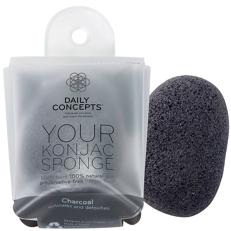 Daily Concepts Your Konjac Sponge - Charcoal with packaging