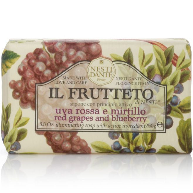 Nesti Dante Il Frutteto Bar Soap (Red Grapes and Blueberry, 250 g)