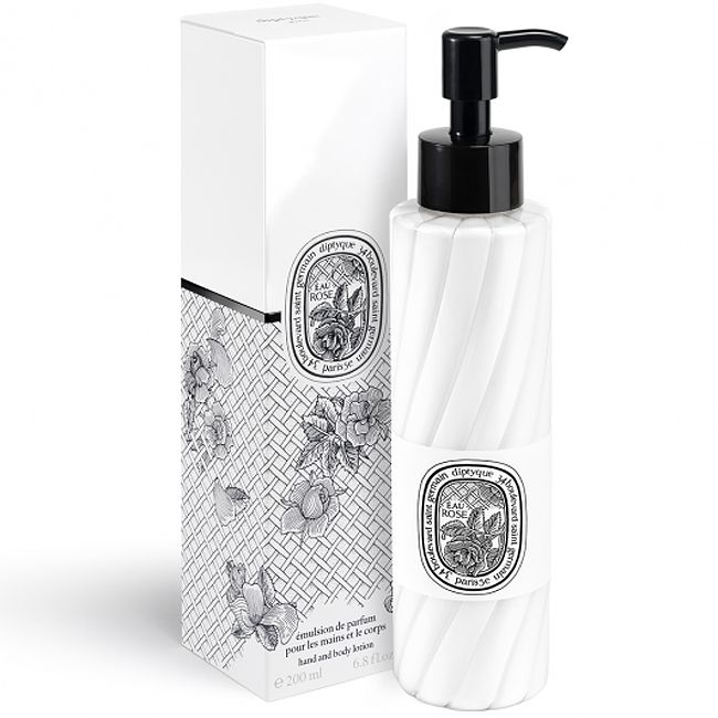 Diptyque Eau Rose Hand &amp; Body Lotion (200 ml) bottle and box