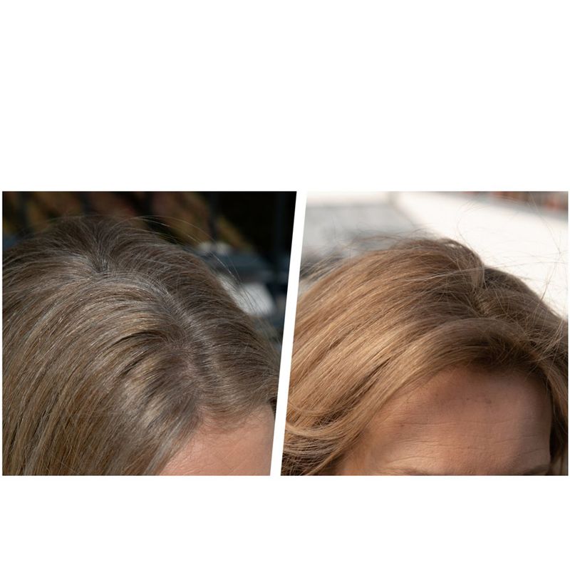 Christophe Robin Temporary Color Gel in Golden Blonde before and after photo