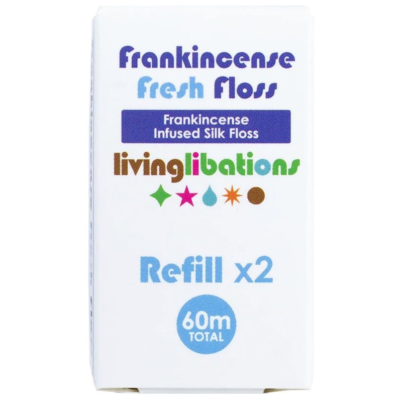 Living Libations Frankincense Fresh Floss (2 Refill Floss Rolls)