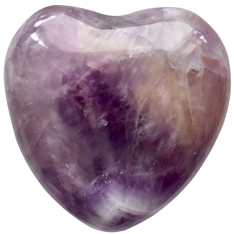 Open Heart Apothecary Amethyst Heart Crystal (1 pc)