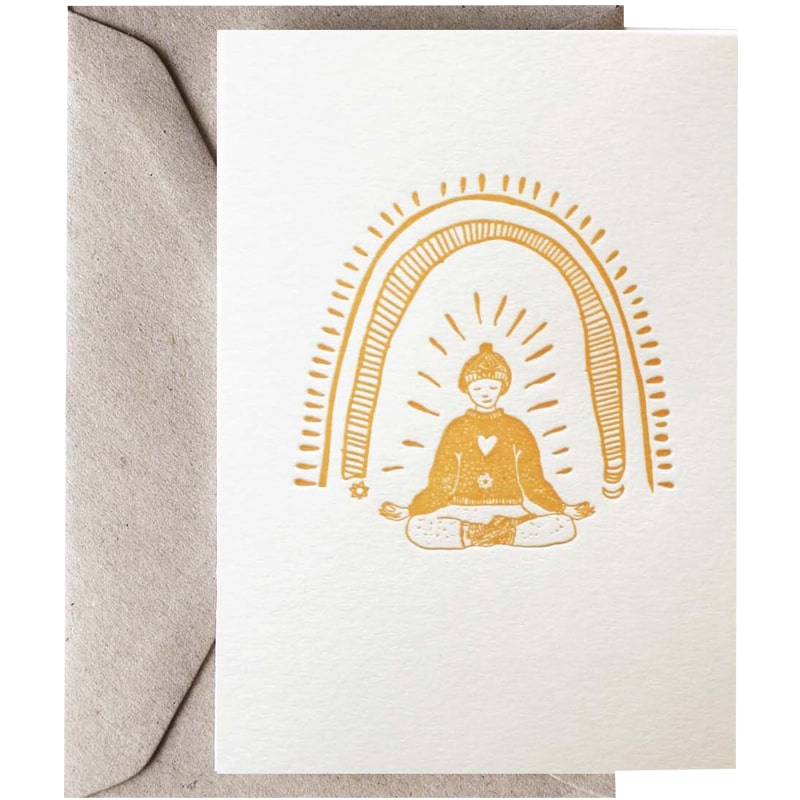 The Little Press Cosy Meditation Greeting Card (1 pc) with envelope