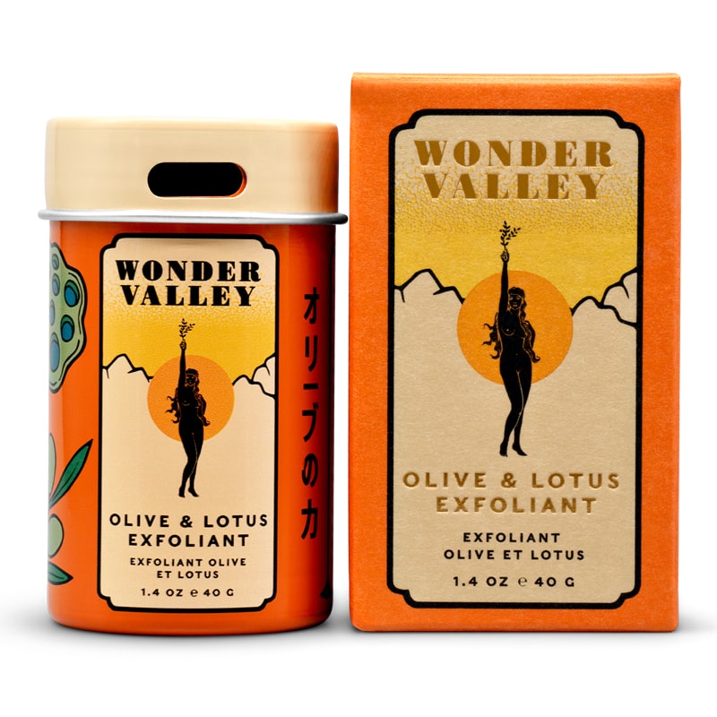 Wonder Valley Olive &amp; Lotus Exfoliant (40 g) with box