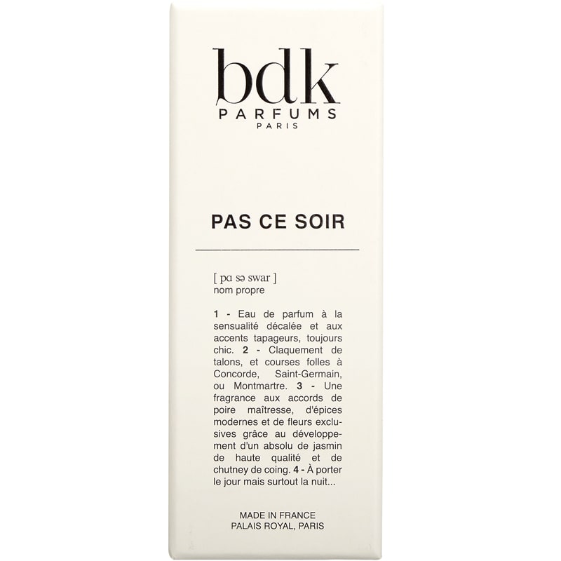 BDK Parfums Pas ce Soir Eau de Parfum 100 ml box