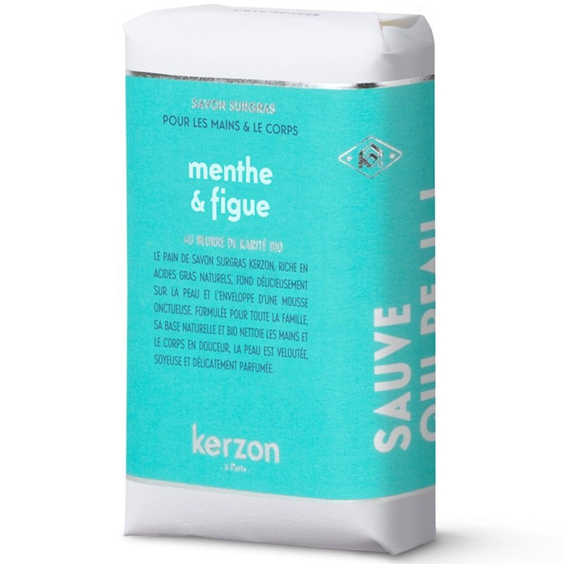 Kerzon Scented Soap Bar – Mint &amp; Fig (100 g)
