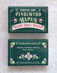 Marvling Bros Ltd Welsh Birthday Folk Art Mini Bouquet In A Matchbox showing front and back of matchbox