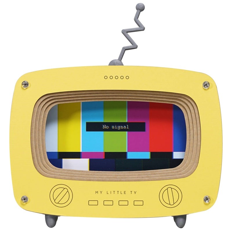Funnyfish My Little TV Retro - Mobile Phone Stand - Yellow (1 pc)