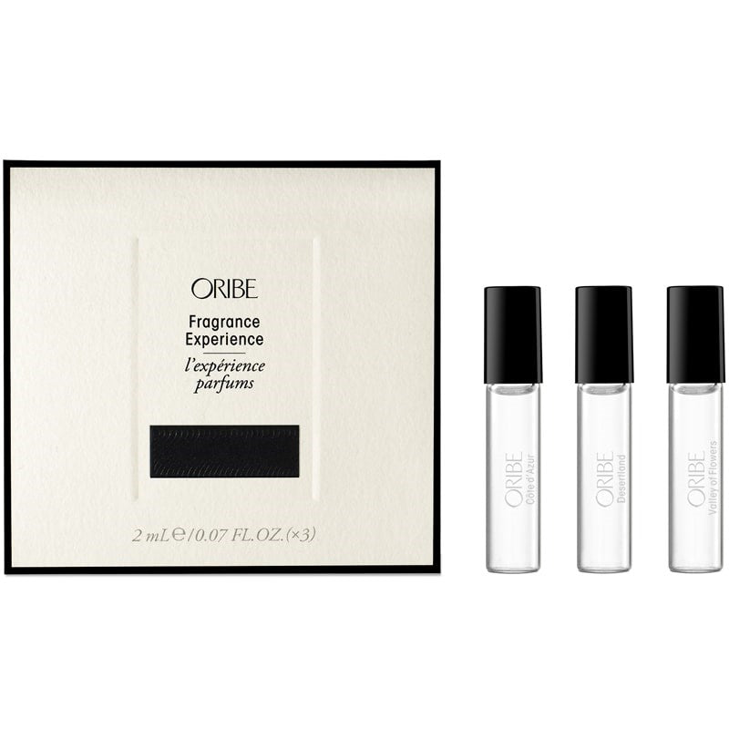 Oribe Fragrance Experience Set (3 x 0.07 oz) showing box and vials