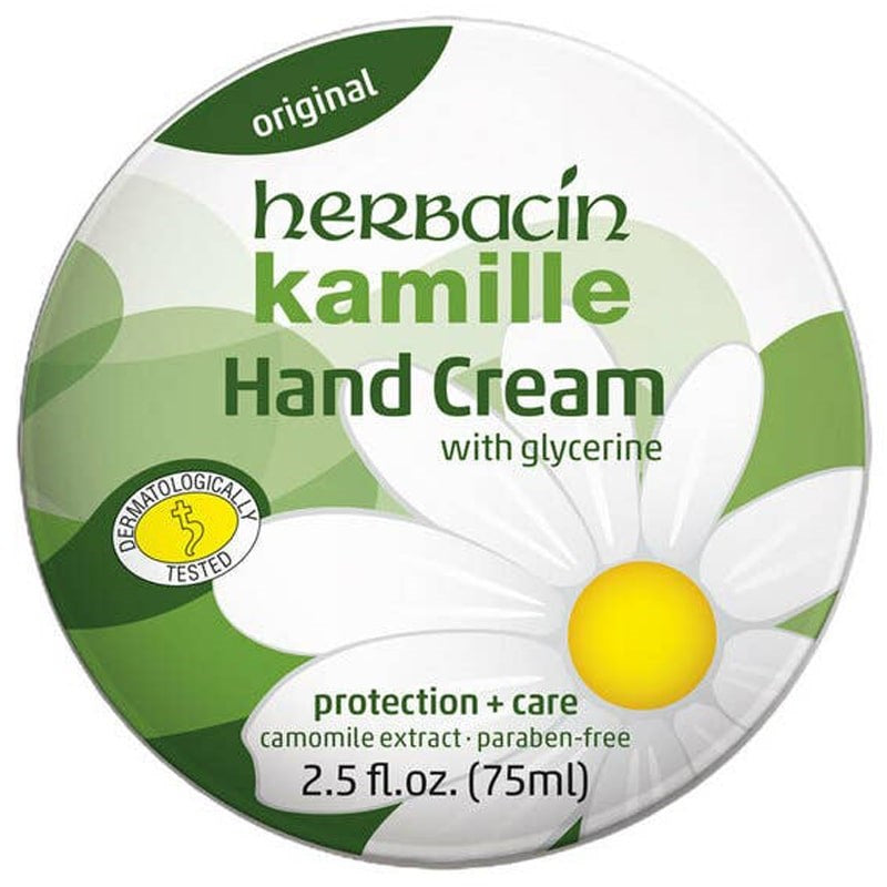 Herbacin Kamille Hand Cream – Original (2.5 oz tin)