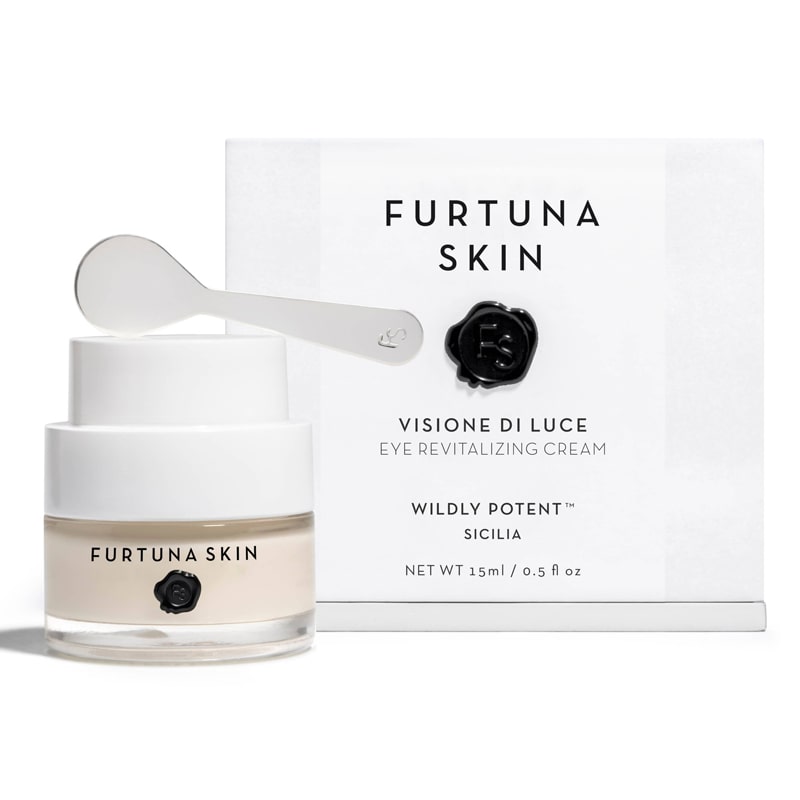 Furtuna Skin Visione di Luce Eye Revitalizing Cream with spatula and box