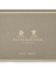 Penhaligon's Scent Library displaying the front of the packaging box