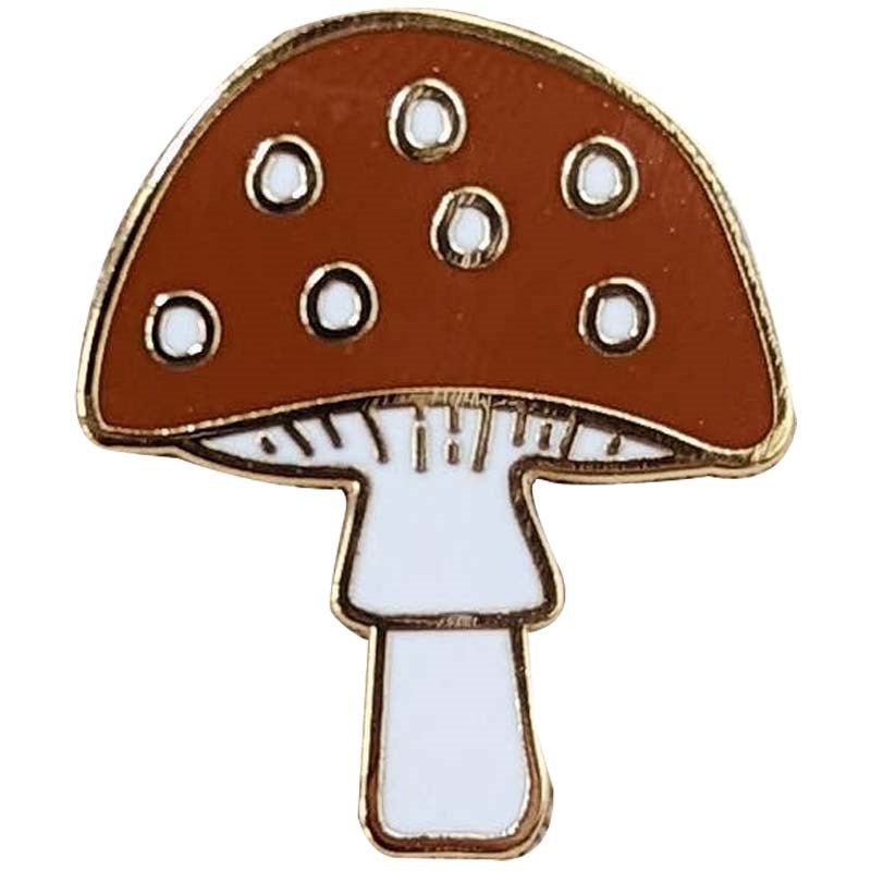 Mimi &amp; August Mushroom Enamel Pin (1 pc)