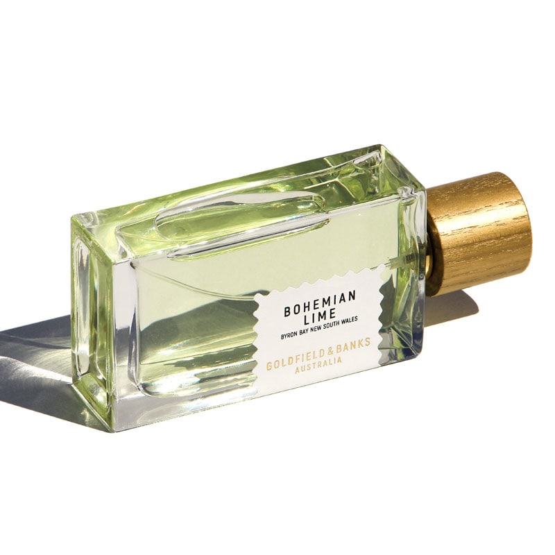 Goldfield & Banks Bohemian Lime Perfume 100 ml showing on its side