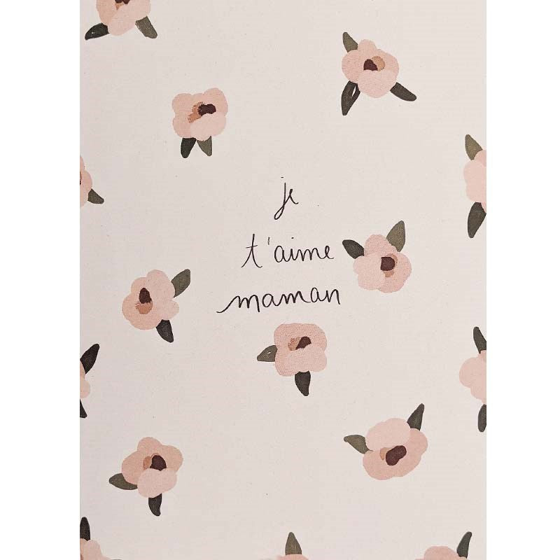 Mimi & August Je t'aime Maman Greeting Card (1 pc)