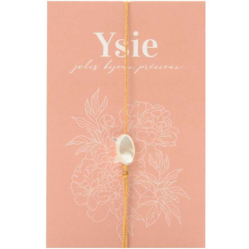 YSIE Adult Golden Camille Bracelet – White Cat (1 pc)