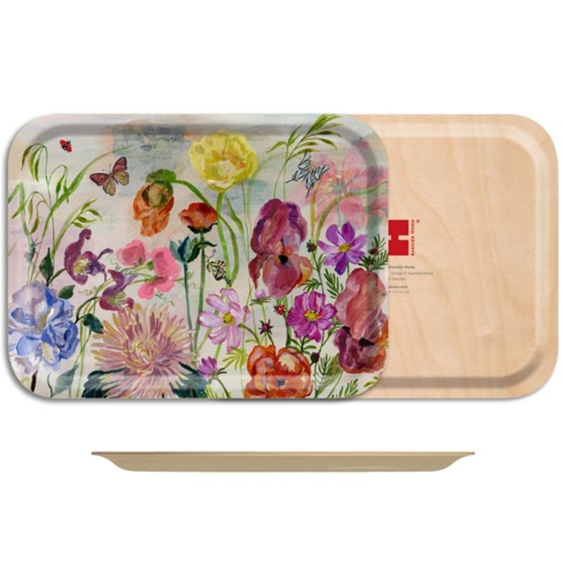Avenida Home Flowers Tray - Small showing front and back of tray
