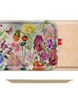 Avenida Home Flowers Tray - Small showing front and back of tray