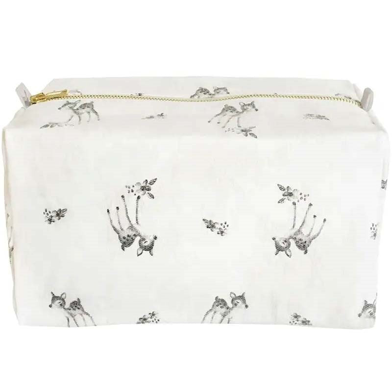 Rose in April Fawn Toiletry Bag  - Beige (1 pc)