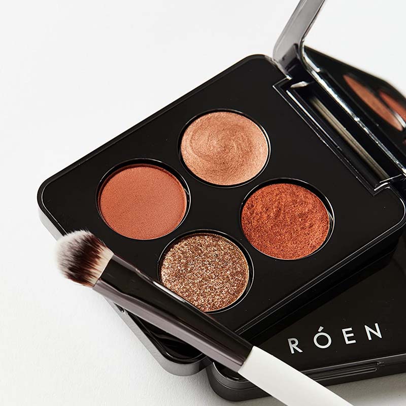 Roen Beauty Eyes On Me Eyeshadow Palette showing all four colors