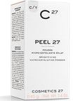 Cosmetics 27 Peel 27 Brightening Micro-Exfoliating Powder showing packaging