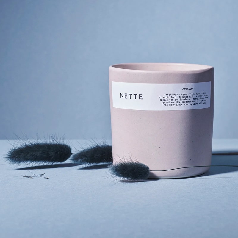 NETTE Chai Milk Scented Candle beauty shot