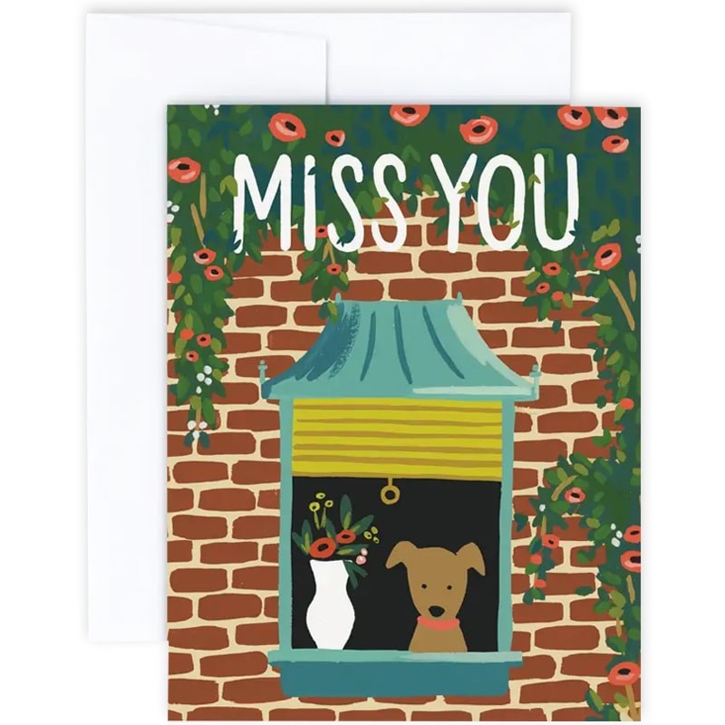 Idlewild Co Miss You Greeting Card (1 pc with envelope)