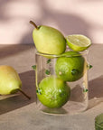 Octaevo Agave Glass Container – Small shown filled with limes and a pear (not included)
